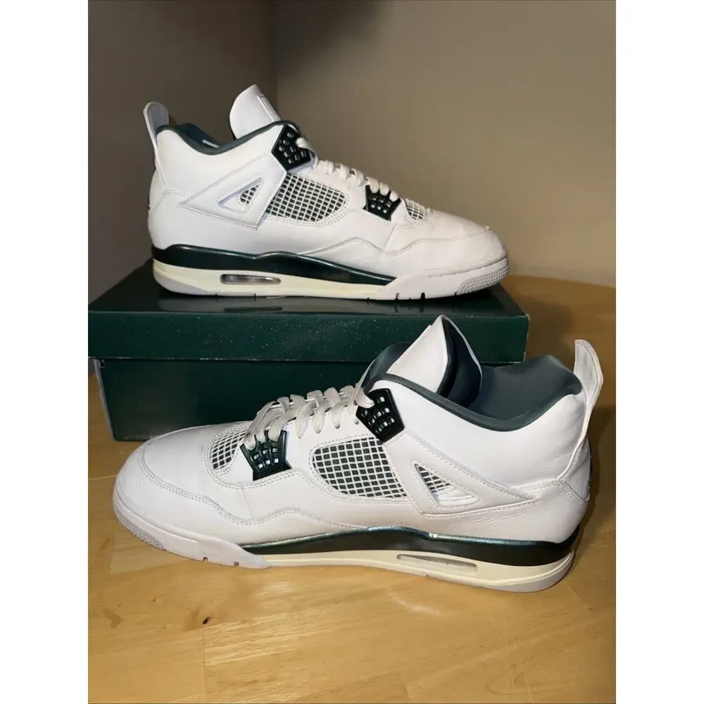 Size 14 - Jordan 4 Retro Oxidized Green FQ8138-103 White Black 2023 OG Box